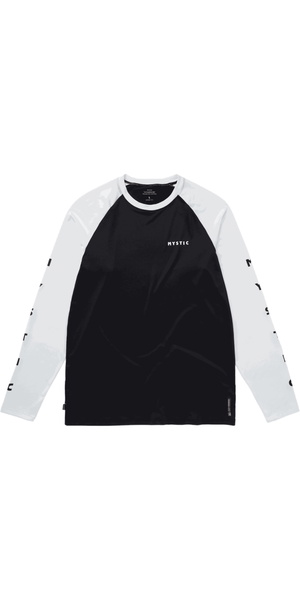 2025 Mystic Mens Bolt Long Sleeve Quickdry Tee 35001.240157 - Black / White